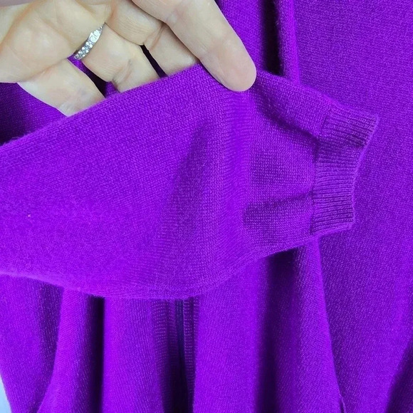 Athleta purple cardigan with front zipper and hood size XS - Picture 8 of 12